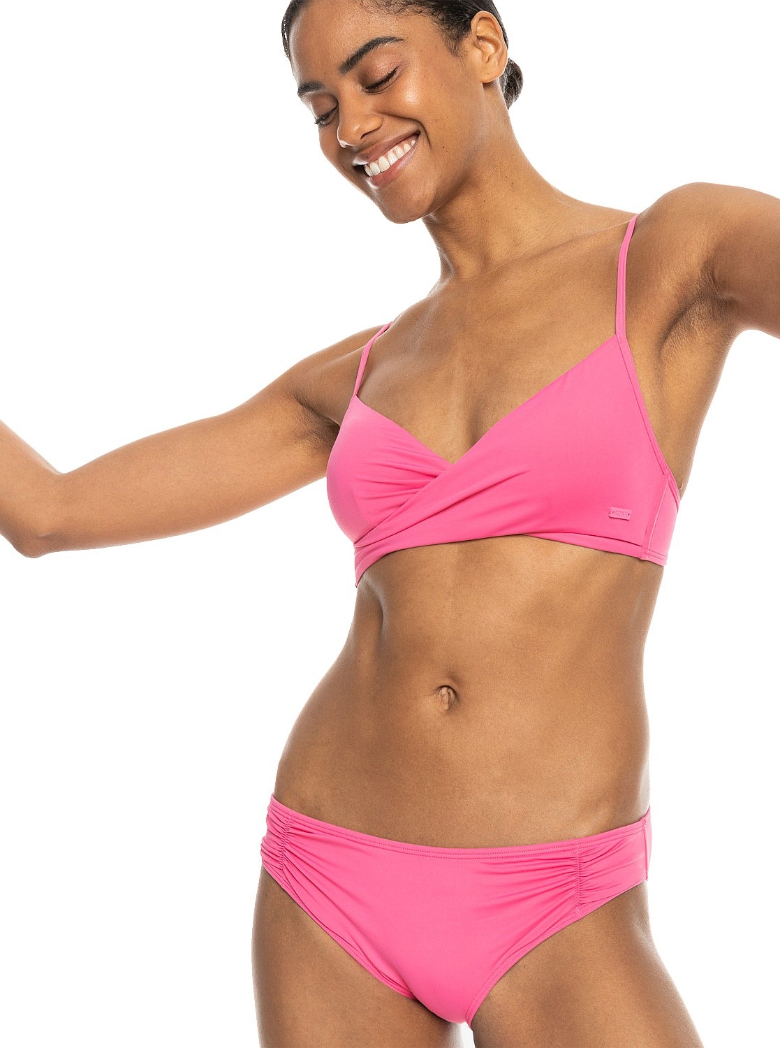 swimsuit Roxy SD Beach Classics Wrap Set - MJY0/Shocking Pink - women´s