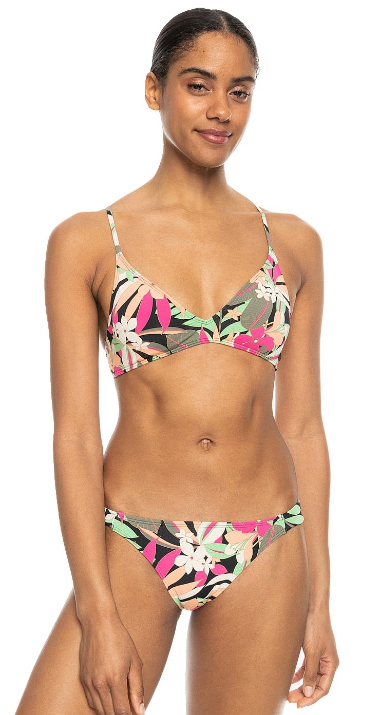 Badeanzug Roxy PT Beach Classics Athletic Set - KVJ8/Anthracite Palm Song S - women´s