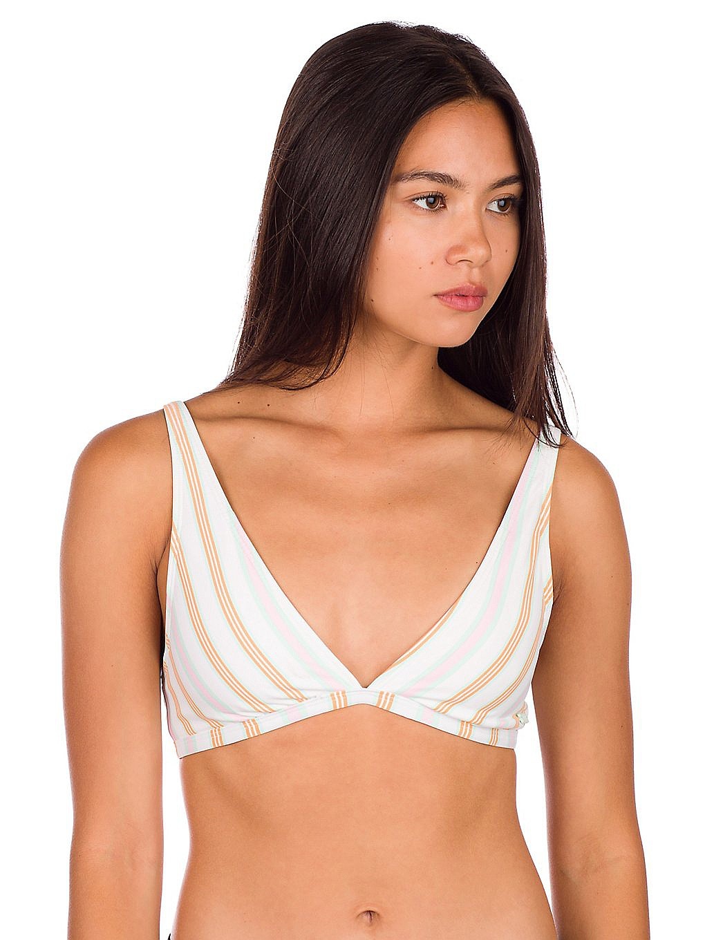plavky Roxy PT Beach Classics Elongate Tri - XWNK/Bright White Louna Stripes