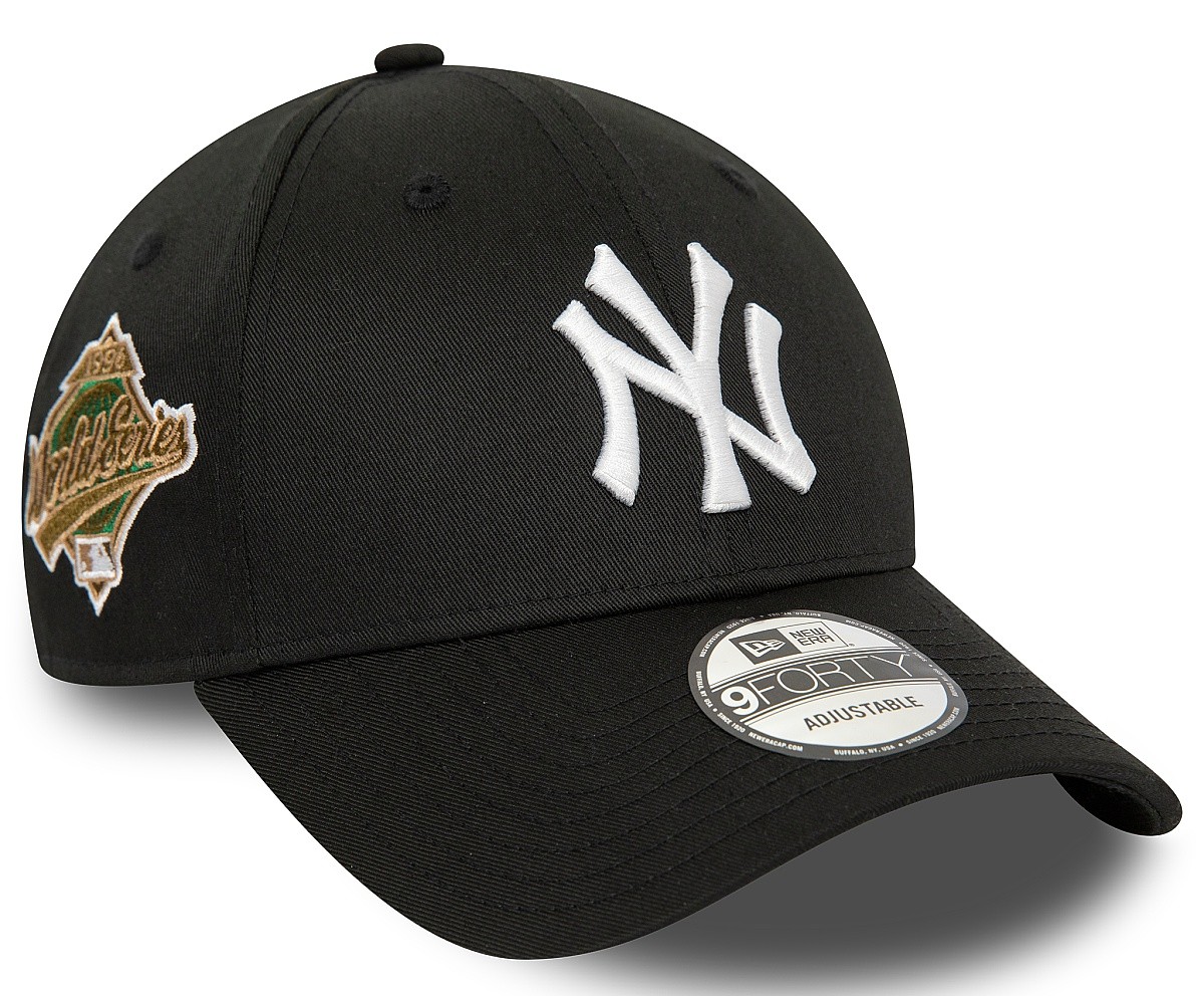 casquette New Era 9FO Patch 9forty MLB New York Yankees - Black/White - men´s