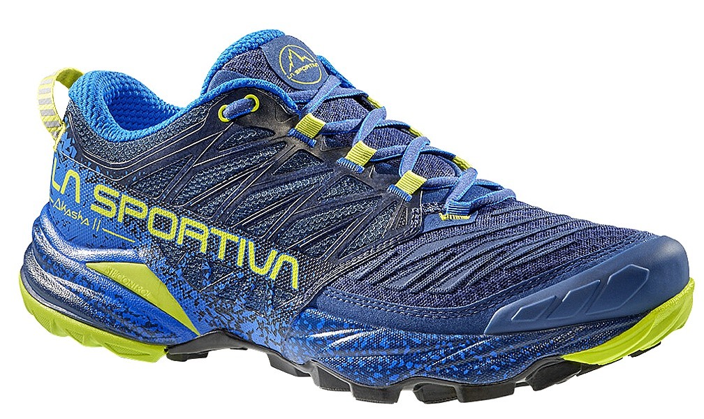 chaussures La Sportiva Akasha II - Storm Blue/Lime Punch - men´s