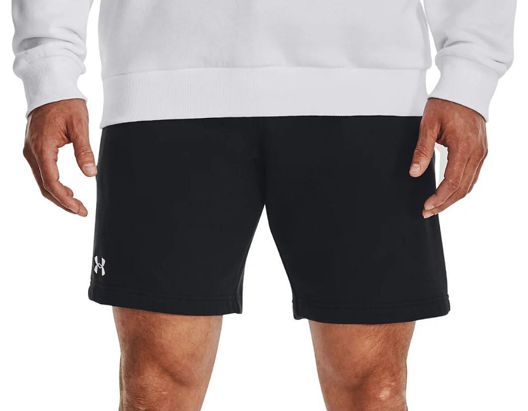 spodenki Under Armour Rival Fleece - Black/White