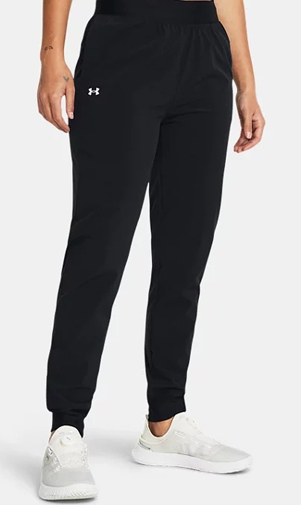 pantalon Under Armour Armour Sport High Rise Woven - Black/White - women´s