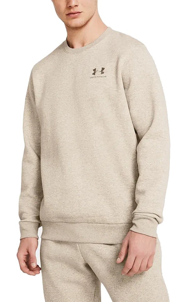 bluza Under Armour Essential Fleece Crew - Timberwolf Taupe Light Hthr/Timberwolf Taupe
