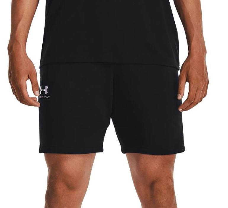 kraťasy Under Armour Essential Fleece - Black/White