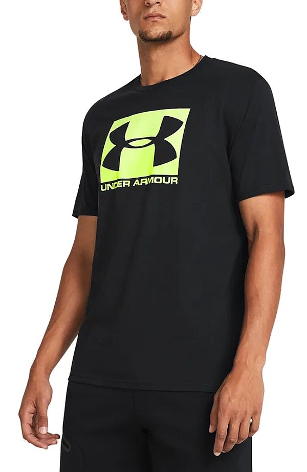 tričko Under Armour Boxed Sportstyle - Black/High Vis Yellow