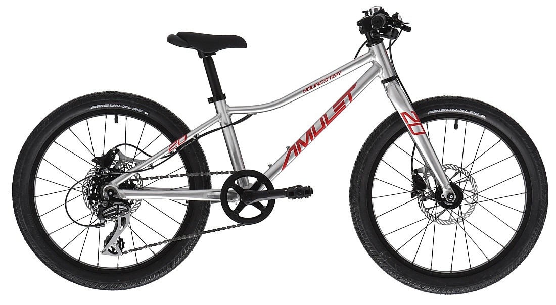 Fahrrad Amulet Youngster 20" SH - Alu Brushed Transparent/Red - unisex junior