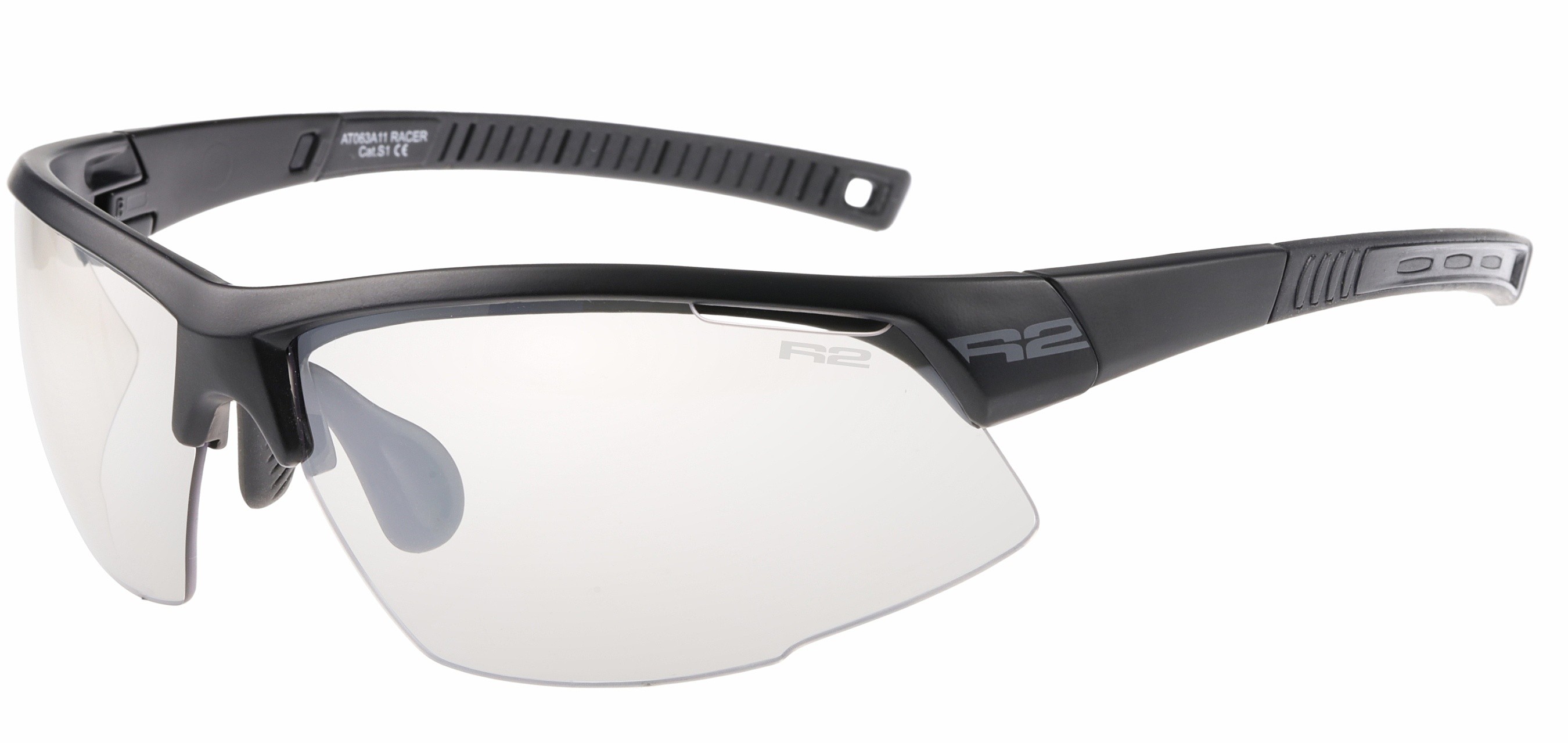 okulary R2 Racer - AT063A11/Matt Black/Clear/Silver Mirror