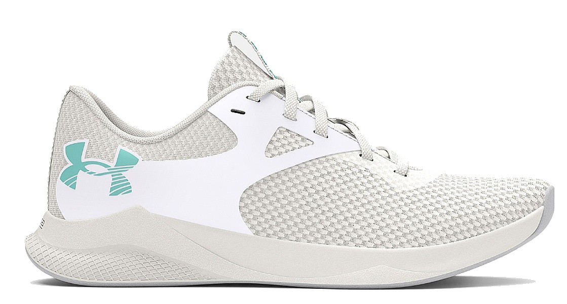 boty Under Armour Charged Aurora 2 - White/White Clay/Radial Turquoise