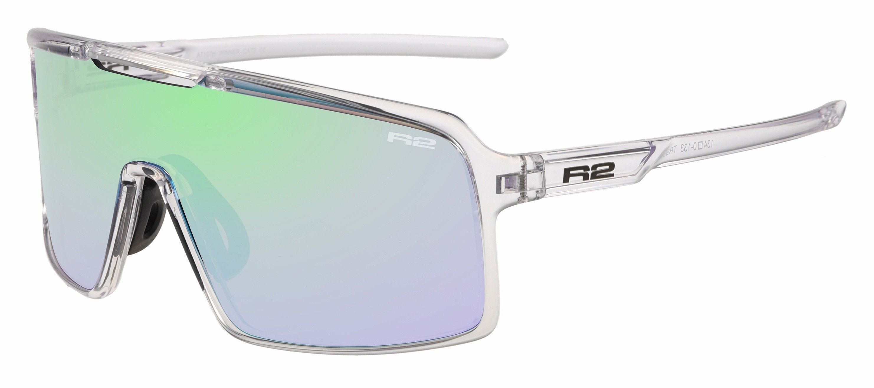 okulary R2 Winner - AT107H/Crystal Clear/Smoke/Green Revo