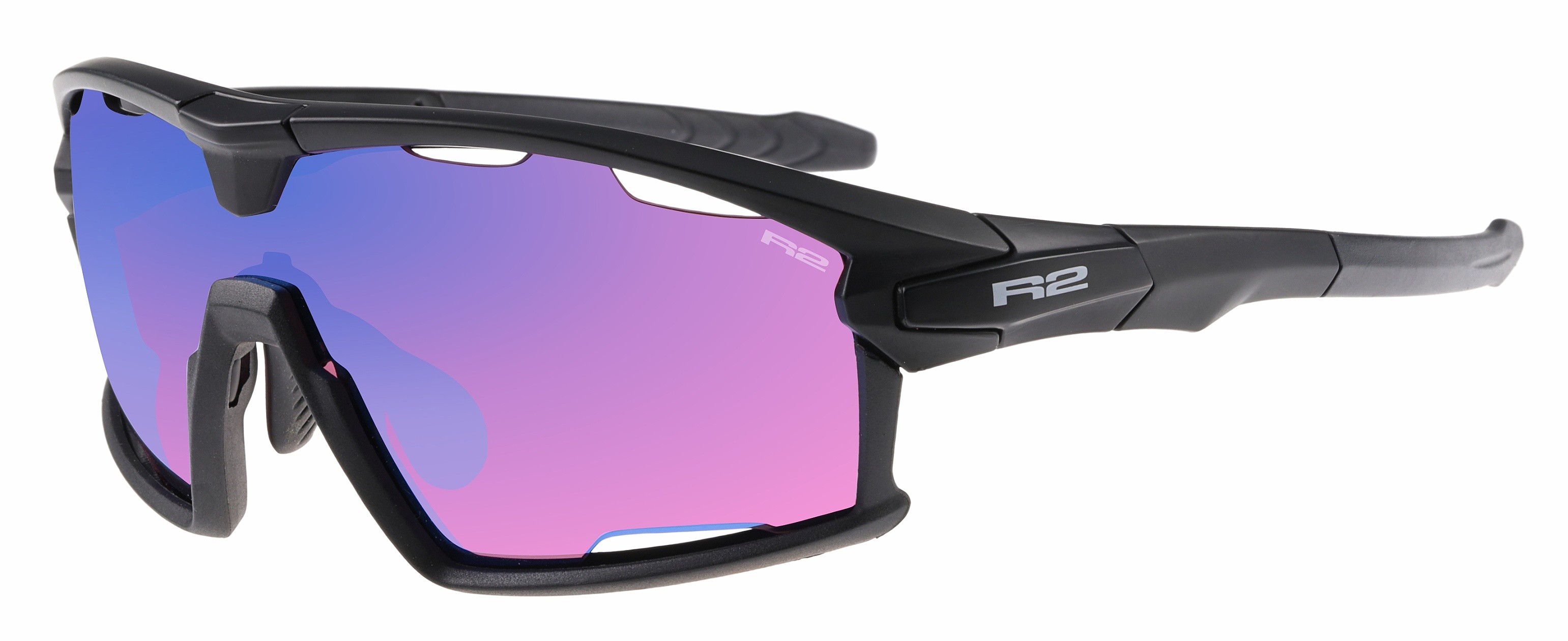 des lunettes R2 Rocket - AT098I/Matte Black/Pink/Blue Revo