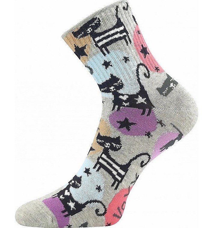 sockor Voxx Agapi - Cat/Heather Grey - women´s