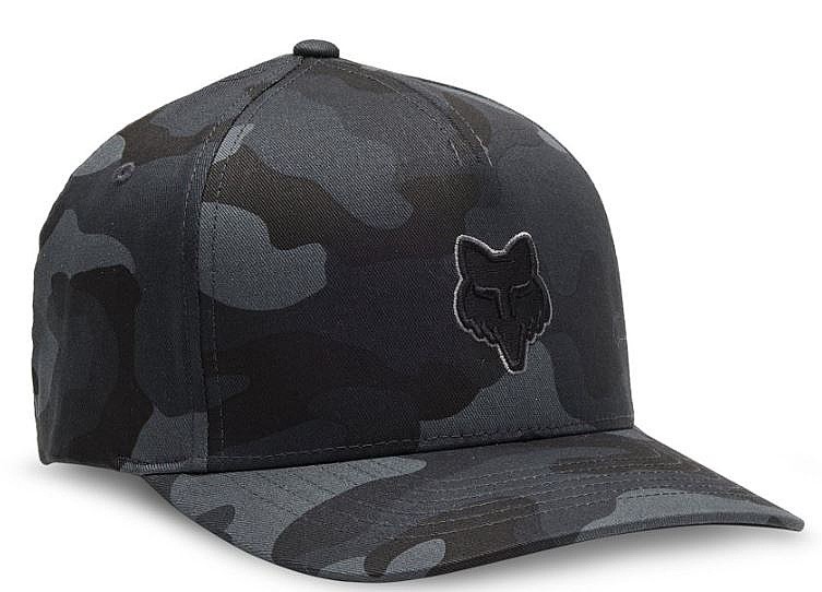 Kappe Fox Head Flexfit - Black Camo - men´s