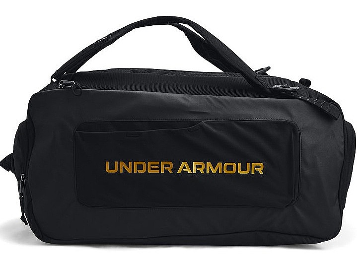 taška Under Armour Contain Duo MD BP Duffle - Black/Metallic Gold