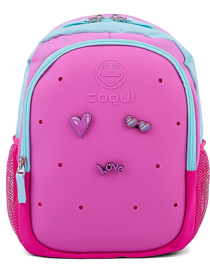 рюкзак Coqui Bagsy + 3 Amulety - Fuchsia/New Mint + Amulet - kid´s