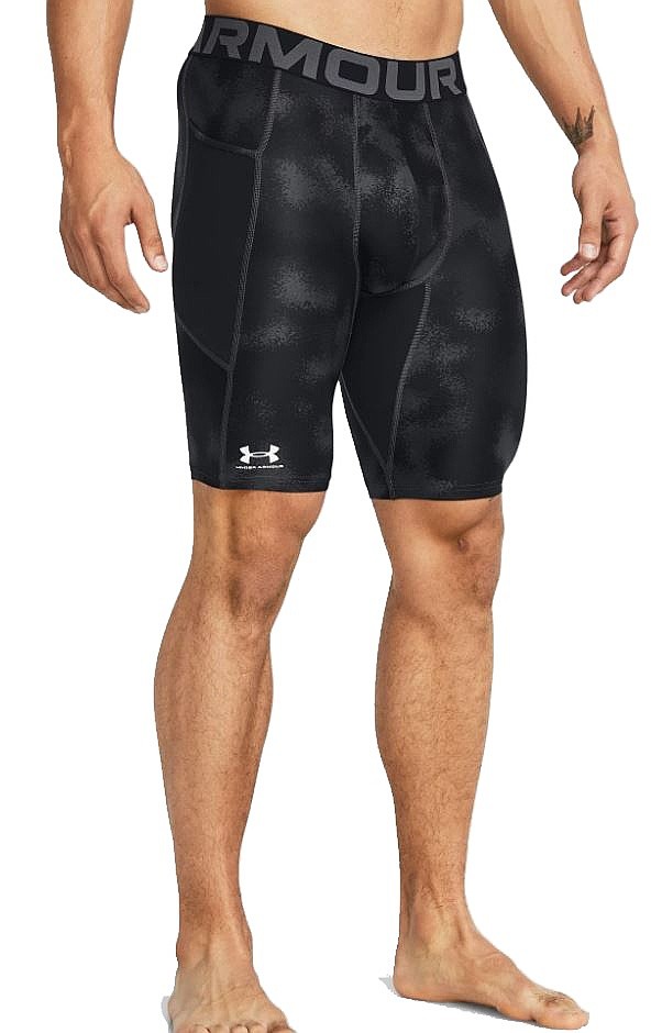 spodenki Under Armour HeatGear Printed Long - Black/White
