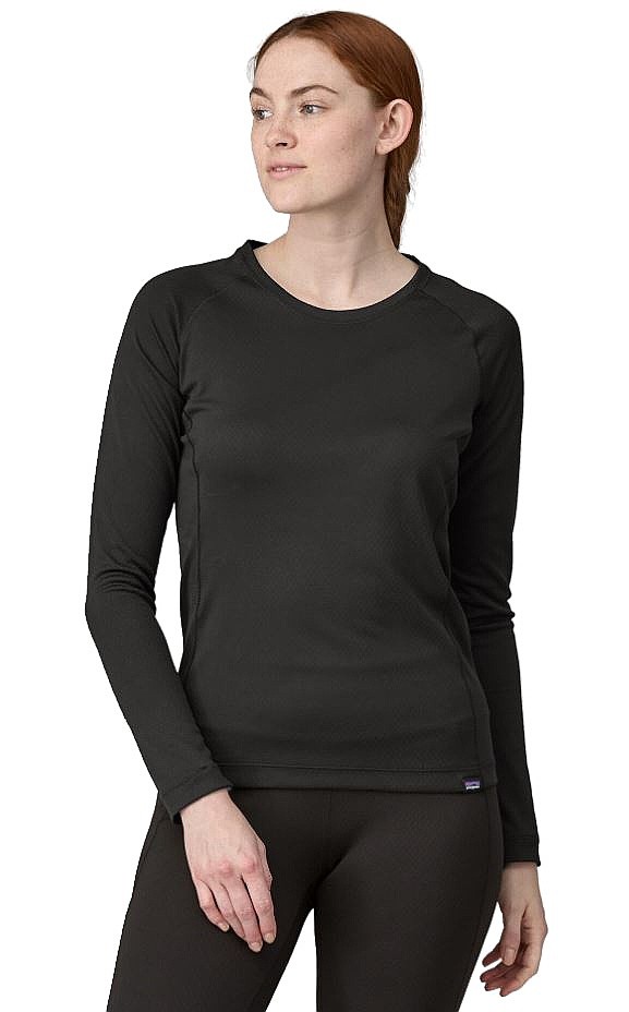 T-shirt Patagonia Capilene Midweight Crew LS - Black - women´s