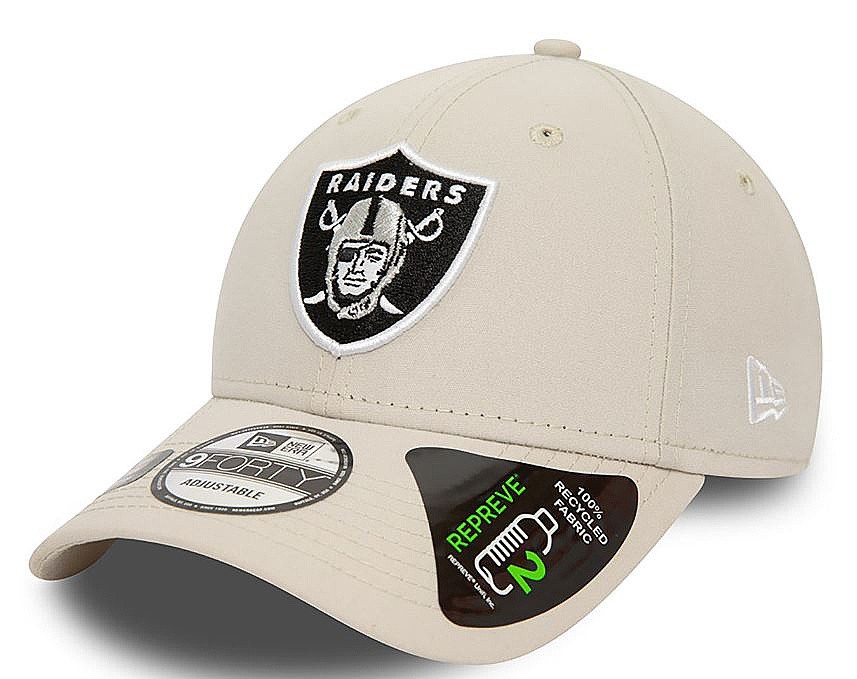 Kappe New Era 9FO Repreve NFL Las Vegas Raiders - Stone/Black - men´s