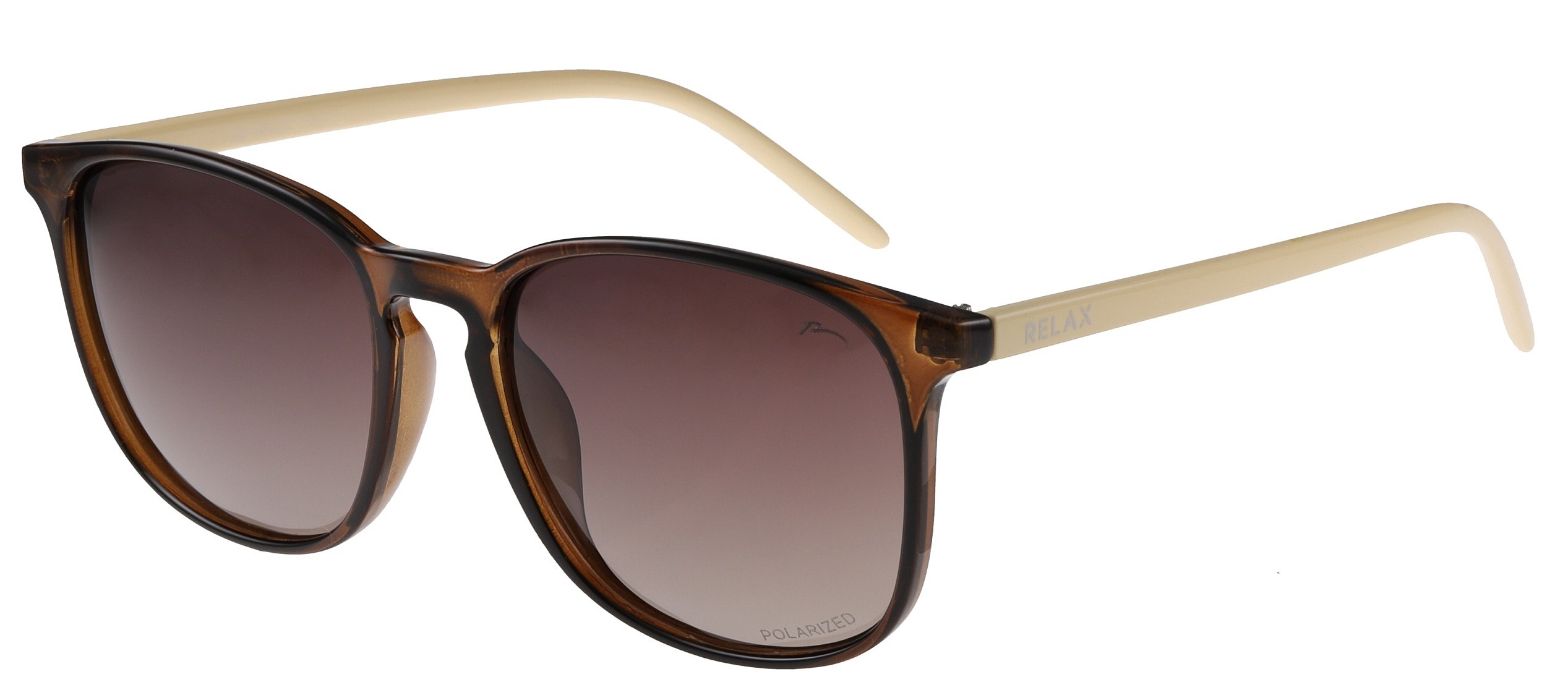 okuliare Relax Alban - R2359A/Shiny Brown/Beige/Brown Gradient/Polarized