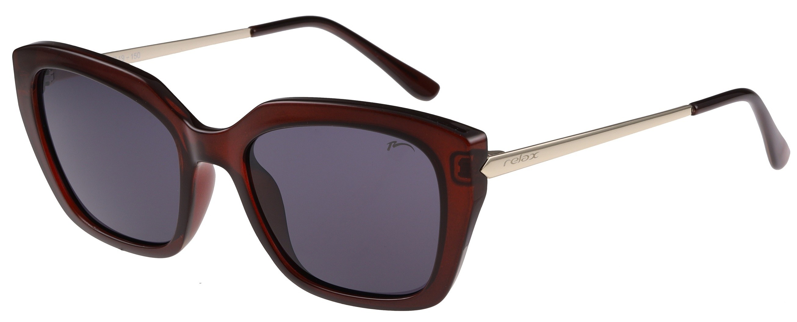 des lunettes Relax Fortuna - R0360C/Shiny Wine/Gold/Grey - women´s
