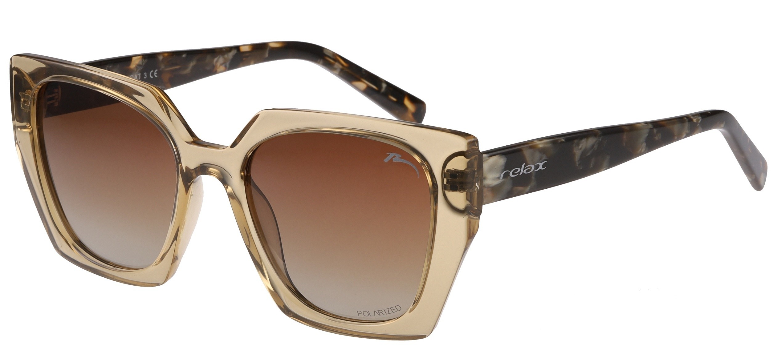 des lunettes Relax Levanda - R0361B/Shiny Brown/Demi/Brown Gradient/Polarized - women´s