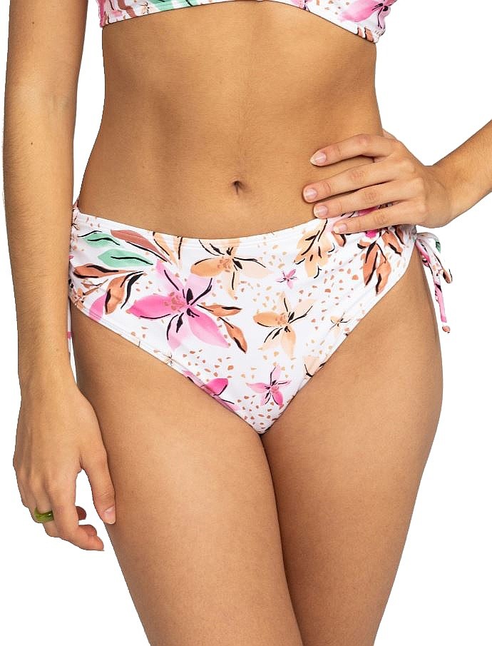 Badeanzug Roxy PT Beach Classics Mod Lace Up - WBK8/White Happy Tropical Swim - women´s