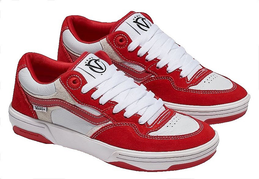chaussures Vans Rowan 2 - Red/White - men´s