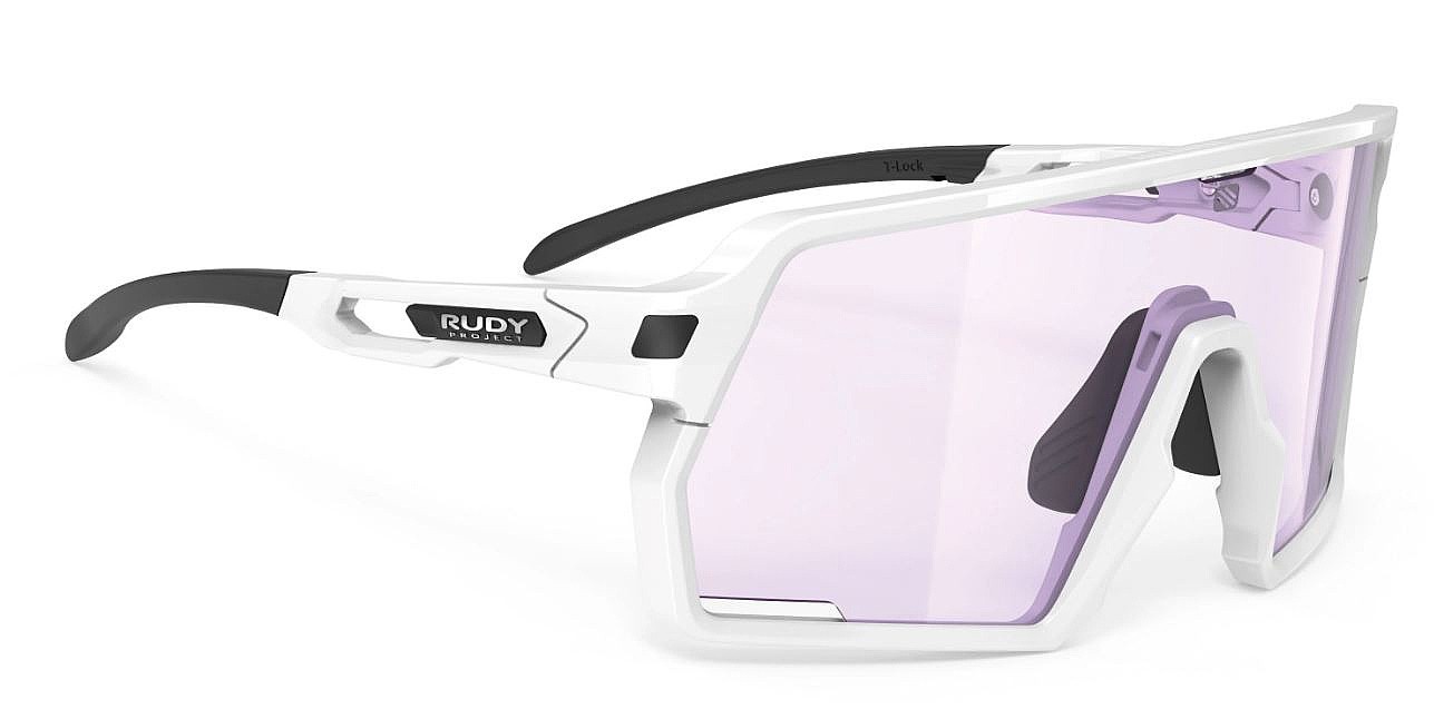 des lunettes Rudy Project Kelion - White Gloss/ImpactX/Photochromatic 2 Laser Purple