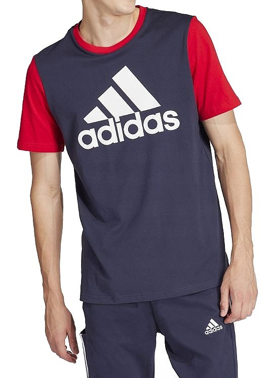 рубашка adidas Performance Big Logo Single Jersey - Legend Ink/Better Scarlet - men´s