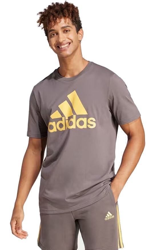рубашка adidas Performance Big Logo Single Jersey - Charcoal - men´s