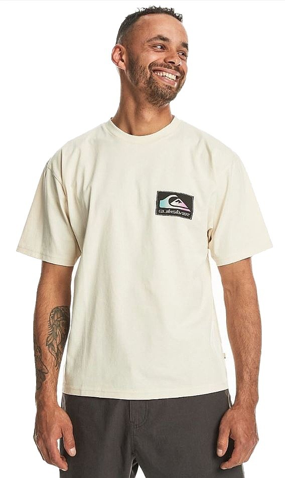 shirts Quiksilver Back Flash - WDW0/Birch - men´s