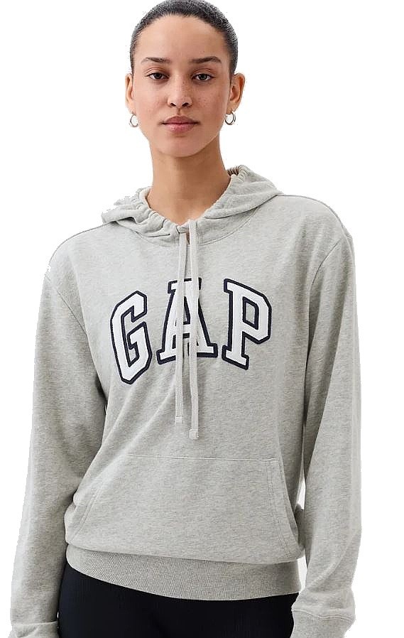 sudadera GAP Logo GAP Heritage Pullover - Light Heather Grey - women´s