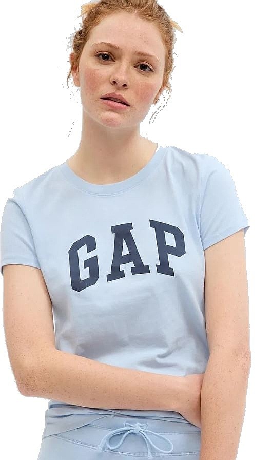 T-Shirt GAP Logo GAP - Light Blue Shadow - women´s