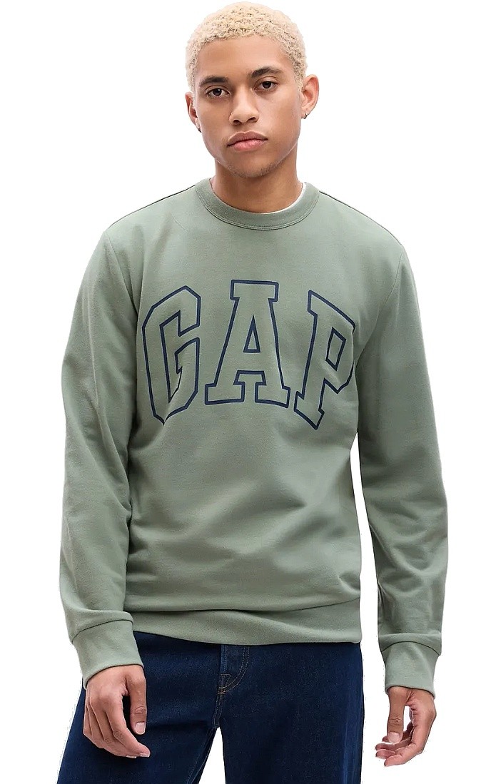 sweat-shirt GAP Logo GAP Fleece - Sage - men´s