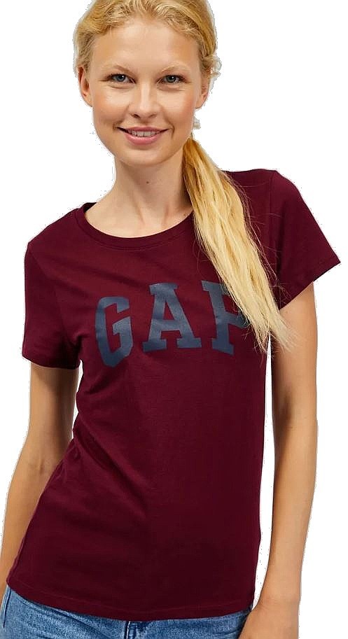 póló GAP Logo GAP - Ruby Wine - women´s