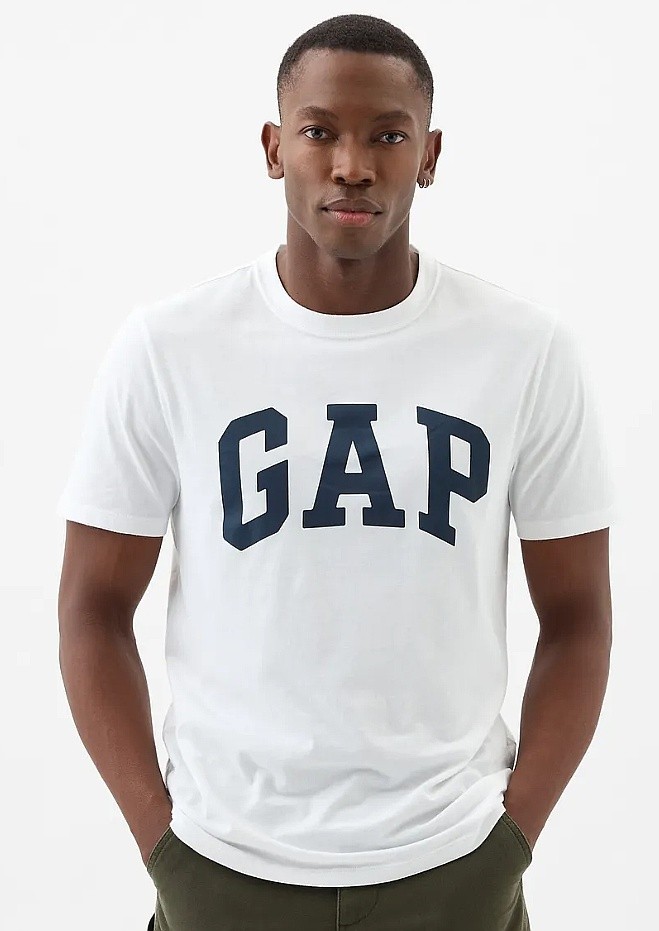 tričko GAP Logo GAP Basic - White V2 Global