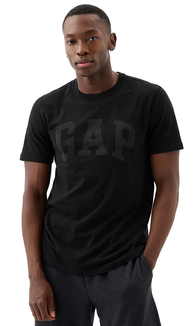 póló GAP Logo GAP Basic - True Black V2 - men´s
