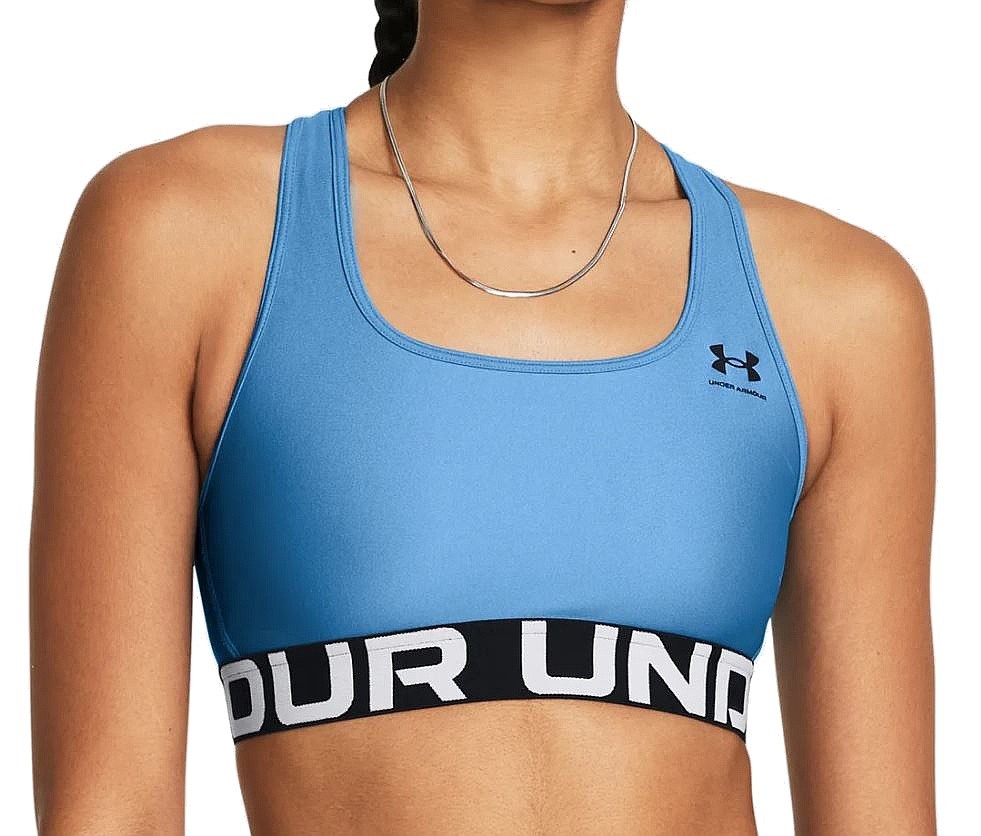 бюстгальтер Under Armour HeatGear Authentics Mid - Vinal Blue/Black - women´s