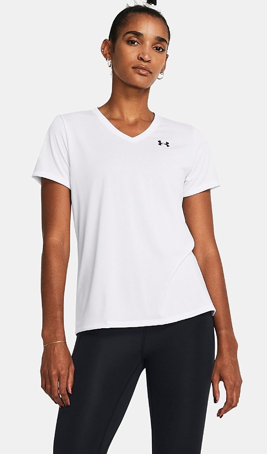 tricou Under Armour Tech SSV Solid - White/Black - women´s
