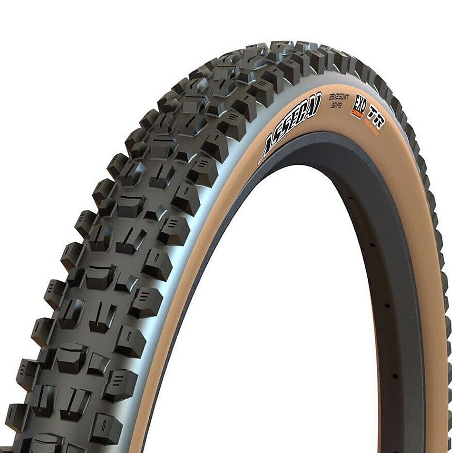 pneu de vélo Maxxis Assegai Kevlar 29"x2.50" WT/EXO T.R. Tanwall - Black/Brown