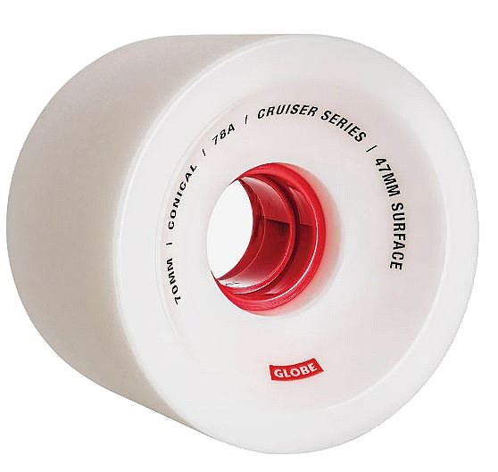 hjul Globe Conical Cruiser 78A - White/Red
