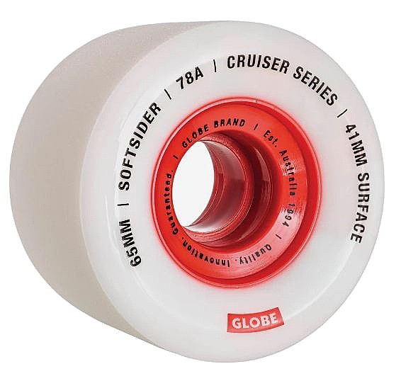 ruote Globe Sofsider Cruiser 78A - White/Red