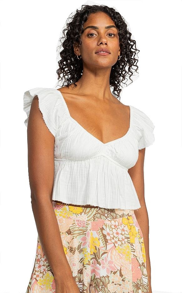 maillot de corps Roxy Brisa Woven Top - WBS0/Egret - women´s