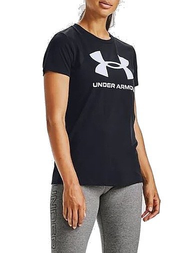рубашка Under Armour Sportstyle Logo - Black/Black - women´s