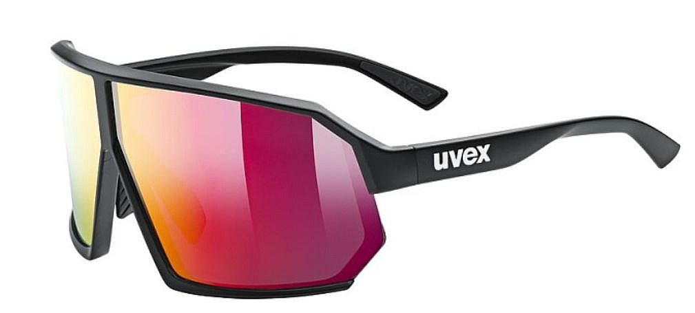 okulary Uvex Sportstyle 237 - Black Matt/Mirror Red Cat.2