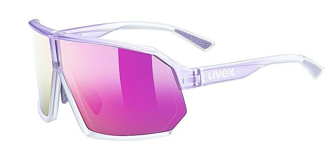 des lunettes Uvex Sportstyle 237 - Purple Matt/Mirror Purple Cat.3