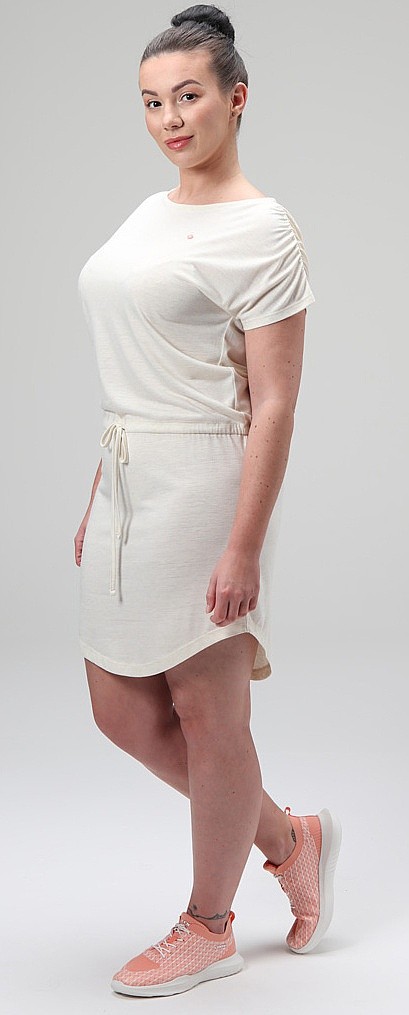 sukienka Loap Bugatela - A10XA/Snow White Melange