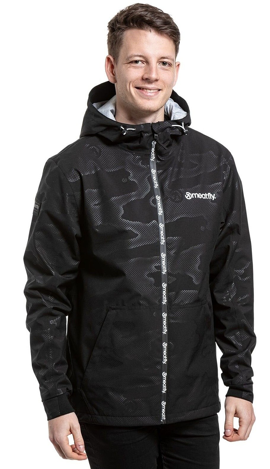 kurtka Meatfly Finn - Morph Black Emboss