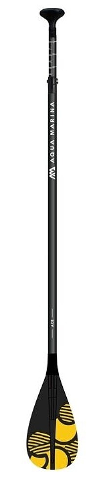 Paddel Aqua Marina Ace Alu 3D - Black/Yellow