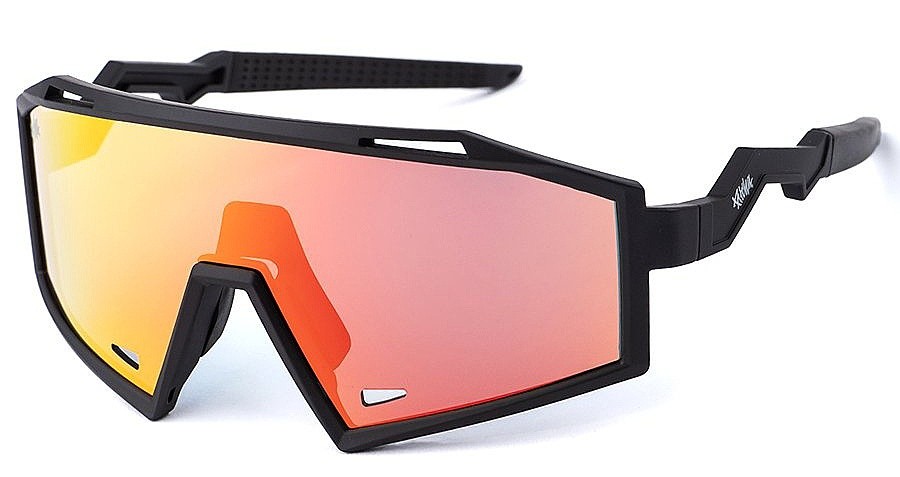 occhiali Pitcha Thunder - Black/Red Mirrored